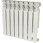 Алюминиевый радиатор ROMMER Plus 500 8 секций RAL9016 89565 (артикул 15836527) – фото 1