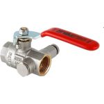 Шаровой кран с дренажом и воздухоотводчиком 1/2 вн.-вн. Valtec BASE VT.245.N.04 (артикул 15637753) – фото 1
