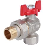 Шаровой кран угловой с американкой ROMMER 1/2"", ВН/НР, RBV-0006-0610215, RG008UB5BNBF2A (артикул 16229702) – фото 1