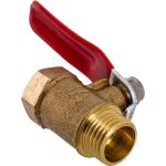 Шаровой кран Pegas pneumatic латунный, резьба внутренняя наружная 1/4 FXM 4406 (артикул 19508232) – фото 1