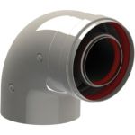 Колено коаксиальное промежуточное (60/100 мм; 90°) BaltGaz 31074 (артикул 16443261) – фото 1