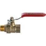 Шаровой кран, стальная рукоятка 1/2 вн.-нар. Valtec BASE VT.215.N.04 (артикул 15637750) – фото 1