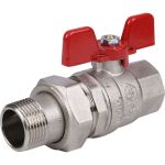Шаровой полнопроходной кран STOUT с американкой, ВР/НР 3/4 SVB-1007-000020 (артикул 16105765) – фото 1