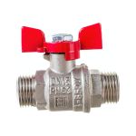Шаровой кран VALFEX PREMIUM для воды, 1/2"" НР/НР, бабочка VF.219.NB1.012.PREMIUM (артикул 21146326) – фото 1