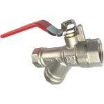 Шаровой кран с фильтром MasterProf 1/2" в/в ручка ИС.080037 (артикул 15528430) – фото 1