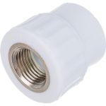 Комбинированная муфта VALFEX PP-R белая, 25х1/2 дюйма ВР 10129125 127-0234 (артикул 16164210) – фото 1