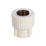Комбинированная муфта PRO AQUA PP-R ВР Белая 20-1/2 PA22008Pb (артикул 15791804) – фото 1