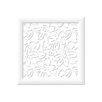 Экран для радиатора Стильный Дом Цветы 60x60 см, белый v547251 (артикул 20655214) – фото 1