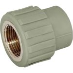 Муфта комбинированная с внутренней резьбой VALFEX PP-R серая, 25 мм х1/2"" 10129125Г 127-0355 (артикул 16226183) – фото 1