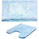 Комплект ковриков для ванны и туалета Bath Plus Тиволи голубой DB4148/10 (артикул 19906294) – фото 1