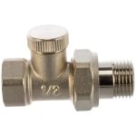 Настроечный клапан для радиатора LAMMIN прямой, 1/2"" LM21047000015 (артикул 16237277) – фото 1