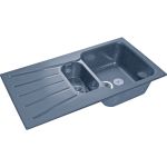 Мойка GRANFEST STANDART GF-S--940KL мрамор, 1.5 чаши+крыло, 927х492 мм, графит S-940 KL граф (артикул 16220217) – фото 1