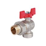Шаровой кран угловой с американкой ROMMER 3/4"", ВН/НР, RBV-0006-0610220, RG008UB5BO3F41 (артикул 16229703) – фото 1