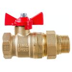 Шаровой для воды VALFEX американка, 3/4"" ВР/НР ручка-бабочка VF.227.LB1.034.Bir (артикул 20957223) – фото 1