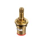 Керамическая кран-букса Профсан ПСМ 1/2"", 20 шлицов, удлиненная 2 резьбы PSM-1292-20 (артикул 19905412) – фото 1
