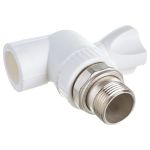 Шаровый угловой кран PPR LAMMIN PREMIUM радиаторный, 25х3/4"" Lm31176025020 (артикул 16237545) – фото 1