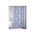 Штора для ванной комнаты Bath Plus 180х180 TRIANGULAR SCRAWL blue ch-21260/0 (артикул 20012626) – фото 1