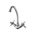 Смеситель для кухни LEDEME крест, лепесток, керамика, силумин L4012 806850 (артикул 16108394) – фото 1