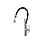 Смеситель для кухни SHIMIZU с гибким изливом и режимом душ Lux Black-S smz 1006567 (артикул 16530589) – фото 1