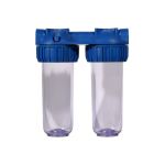 2 Корпуса АКВА ПРО 10SL ХВС 1/2" 3-х элемент. прозрач. ключ и скоба MY-H10A02 402 (артикул 15839115) – фото 1