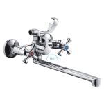 Смеситель для ванны и умывальника FRAP F22732-B 1/2 керамическая кран-букса, плоский излив 535815 (артикул 16611800) – фото 1