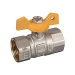 Шаровый газовый кран Terma - R 1/2 внутренняя/внутренняя, бант 30561 26052 (артикул 16108302) – фото 1