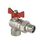 Шаровой угловой кран с полусгоном 1/2 вн.-нар Valtec BASE VT.228.N.04 (артикул 15637164) – фото 1