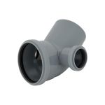Отвод для канализации Flextron 110x45 градусов, с выходом 50 (левый) SVK-K20281 (артикул 19284258) – фото 1