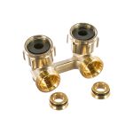 Узел Oventrop Multiflex F, угловой H-образный, 3/4"", 3/4"" 1015814 (артикул 15973192) – фото 1