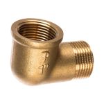 Угольник ELSEN 90, НВ, 1"", 1"", латунь EBF12.10 (артикул 15905872) – фото 1