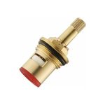 Керамическая кран-букса Профсан ПСМ 1/2"", 15 шлицов, удлиненная 2 резьбы PSM-1292-15 (артикул 19905946) – фото 1
