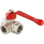 Шаровой трехходовой кран VALTEC тип Т 1/2 вн.-вн.-вн. VT.361.N.04 (артикул 16007212) – фото 1