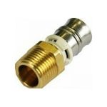 Муфта Frankische alpex-duo, с наружным резьбовым переходом, латунь, 16x2-1/2 НР 8291676201 (артикул 17900263) – фото 1