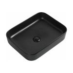 Керамическая накладная раковина Aquanet SOUL-1-MB 500х400х135, черный матовый 00245833 (артикул 19310556) – фото 1