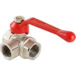 Шаровой кран VALTEC трехходовой, тип L 3/4 вн.-вн.-вн. VT.360.N.05 (артикул 16007874) – фото 1