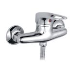Смеситель для душа FRAP 40к F2028-B с отверстием, шланг и лейка F04 517058 (артикул 16613312) – фото 1