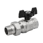 Шаровой кран ELSEN Strong T, 1"", НВ, ручка-бабочка, с накидной гайкой EV10.3201 (артикул 15905930) – фото 1