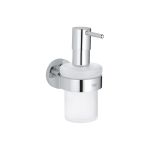 Дозатор жидкого мыла с держателем GROHE Essentials 40448001 (артикул 16046941) – фото 1
