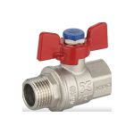 Шаровой кран IVANCI Superior, ручка-бабочка, внутренняя-наружная резьба 1/2"" IVC.100218.N.03 (артикул 16211454) – фото 1