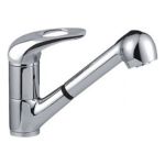 Смеситель для кухни FRAP F6002-B выдвижная лейка 517157 (артикул 16613288) – фото 1