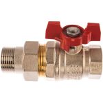 Шаровой кран RuB с накидной гайкой (""американка""), 1"" DN25 PN40, ВР-ВР, серия MILANO (S.90) S90F36 (артикул 15785980) – фото 1