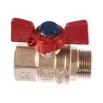 Шаровой кран IVANCI Superior, ручка-бабочка, внутренняя/наружная резьба 3/4" IVC.100218.N.04 (артикул 16211455) – фото 1