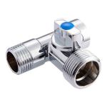 Кран-тройник для подключения сантехнических приборов MVI 1/2"x3/4"x1/2" BV.462.040504 (артикул 21137962) – фото 1