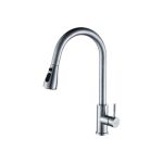 Смеситель для кухни SHIMIZU с выдвижным изливом и режимом душ High-pull smz 1006565 (артикул 16530562) – фото 1