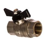 Шаровой кран, рукоятка бабочка 1/2 вн.-вн. Valtec PERFECT VT.317.N.04 (артикул 15637174) – фото 1