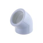 Угольник VALFEX PP-R белый, 63 мм, 45 градусов 10107063 127-0570 (артикул 16226356) – фото 1