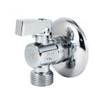 Шаровой кран PROFACTOR Угловой PF CHROME н/н 1/2 дюйма х 1/2 дюйма PF BAV 354 (артикул 19796998) – фото 1