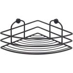 Полка в ванную TEKNO-TEL BK021B угловая, 1 ярус, черный матовый 00-00002887 (артикул 16397406) – фото 1