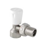 Клапан ручной для радиатора угловой 1/2" Valtec VT.017.N.04 (артикул 16007564) – фото 1