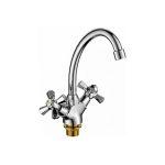 Смеситель для кухни LEDEME крест, керамика, с гайкой L4990 806814 (артикул 16108378) – фото 1